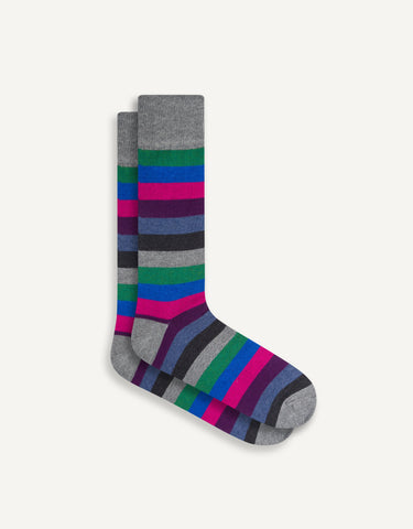 Bold Stripe Cashmere Sock