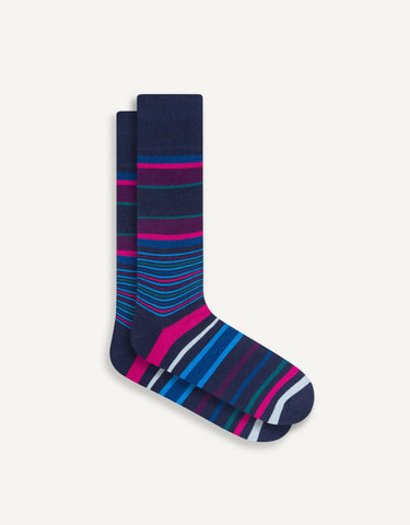 Multi Stripe Cashmere Sock