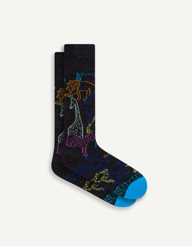 Electric Jungle Sock