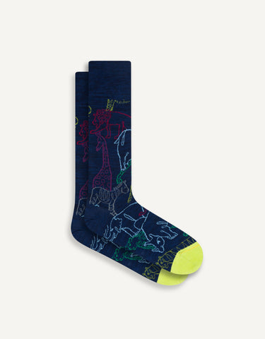 Electric Jungle Sock