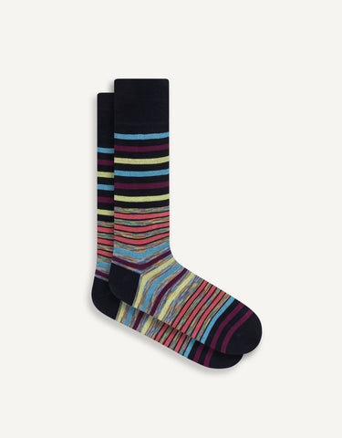 Varigated Multi Stripe Sock