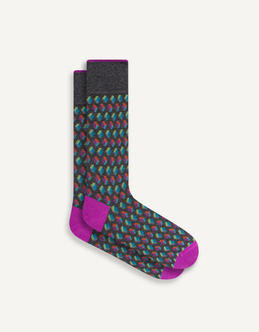 Geometric Cube Sock