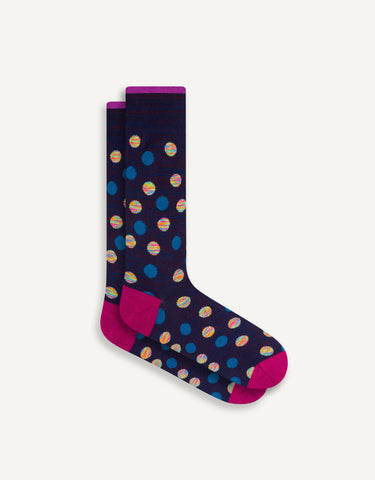 Marled Polka Dot Sock